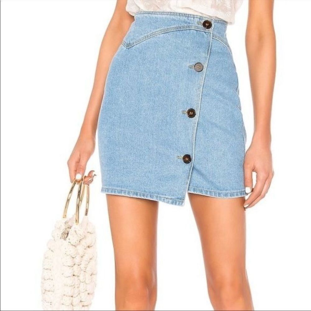 Nanushka Amita Jean Skirt 80s Wash